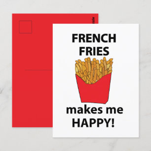 フライフランスのは私を幸せなフライにフランスのなる ポストカード