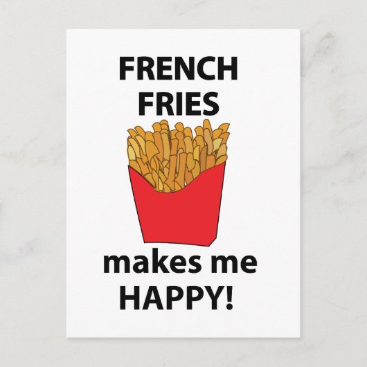 フライフランスのは私を幸せなフライにフランスのなる ポストカード (正面)
