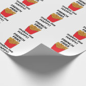 フライフランスのは私を幸せなフライにフランスのなる ラッピングペーパー (角)