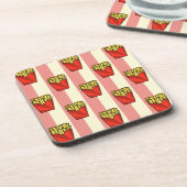 フライフランスのス模様コースター コースター (左側)