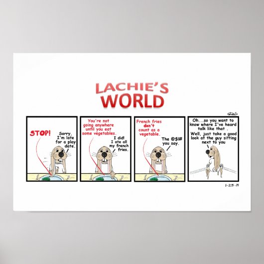 フライフランスのスvs野菜 ポスター (正面)