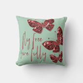 フライフリー、完全に生きる クッション (正面)