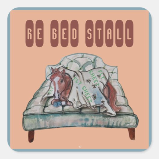 フライブーツの物語のベッドのストールを再び スクエアシール (正面)