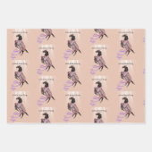 フライブーツストーリーブックイラスト ラッピングペーパーシート (正面)