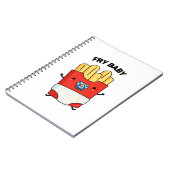 フライベイビー 面白いフライポテトの駒 ノートブック (左側)