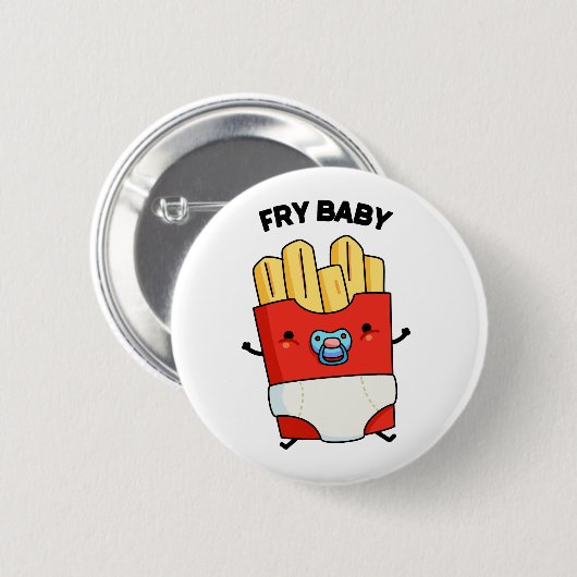 フライベビーフおもしろいァイフランスのズパン 缶バッジ (正面&裏面)