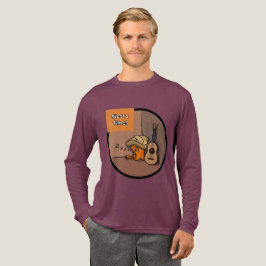フライホーレカエル昼寝メンズ長袖Tシャツ トライブレンドＴシャツ