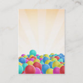 フライヤの誇大宣伝のカラフルの気球の販売の名刺 名刺 (裏面)