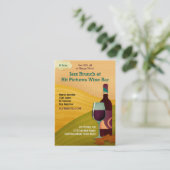 フライヤの誇大宣伝のクラシックなワインの試飲のバーの店の販売 名刺 (スタンド正面)