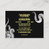 フライヤの誇大宣伝のフィルムのタコのカメラのフィルムのスクリーニング 名刺 (裏面)