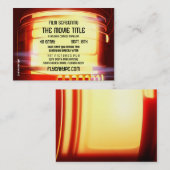 フライヤの誇大宣伝のフィルムのNoir玄関ひさしの映画館のフィルムのスクリーニング 名刺 (正面/裏面)