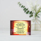 フライヤの誇大宣伝のフィルムのNoir玄関ひさしの映画館のフィルムのスクリーニング 名刺 (スタンド正面)