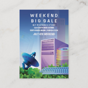 フライヤの誇大宣伝の技術の販売の販売の垂直 名刺