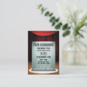 フライヤの誇大宣伝の映画館のフィルムのスクリーニングのイベントのプロモーション 名刺 (スタンド正面)