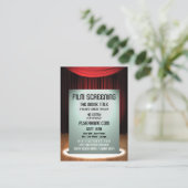 フライヤの誇大宣伝の映画館のフィルムのスクリーニングのイベントのプロモーション 名刺 (スタンド正面)