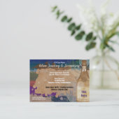 フライヤの誇大宣伝の金ゴールドのワインバーのパーティークラブイベントのパック 名刺 (スタンド正面)