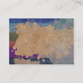 フライヤの誇大宣伝の金ゴールドのワインバーのパーティークラブイベントのパック 名刺 (裏面)