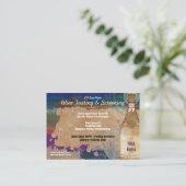 フライヤの誇大宣伝の金ゴールドのワインバーのパーティークラブイベントのパック 名刺 (スタンド正面)