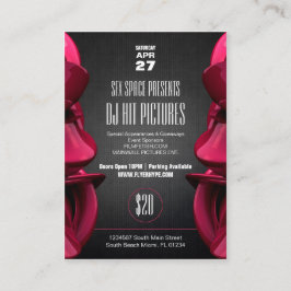 フライヤの誇大宣伝のPinwallクラブパーティーのイベントカードパック 名刺