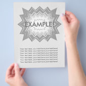 フライヤーのテンプレート：注目ゲッター：灰色の爆発！ チラシ (手)