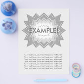 フライヤーのテンプレート：注目ゲッター：灰色の爆発！ チラシ (シングル)