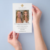 フライヤーの前後でメイクアップアーティスト チラシ (ハンドル)