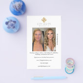 フライヤーの前後でメイクアップアーティスト チラシ (シングル)