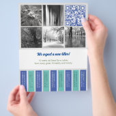 フライヤーの正方形の画像を切り取る チラシ (手)