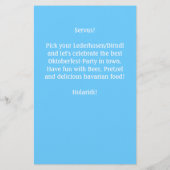 フライヤーオクトーバーフェストパーティー踊りカップル チラシ (裏面)