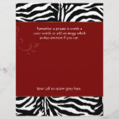 フライヤーケータリングカトラリーゼブラレッド チラシ (裏面)