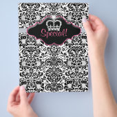 フライヤーサロンフラワーダマスクジュエリークラウン チラシ (手)