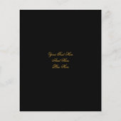 フライヤーゼブラヒョウ金ゴールドブラック チラシ (裏面)