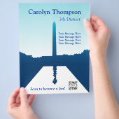 フライヤーテンプレートアメリカ国立記念物 チラシ (手)