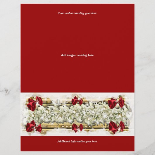 フライヤーテンプレートクリスマスプロモーションマーケティング チラシ (裏面)