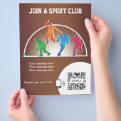 フライヤーテンプレートスクール陸上競技 チラシ (手)