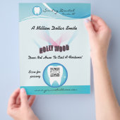 フライヤーテンプレートデンタルケア チラシ (手)