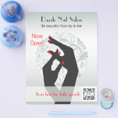 フライヤーテンプレートネイルサロン チラシ (シングル)