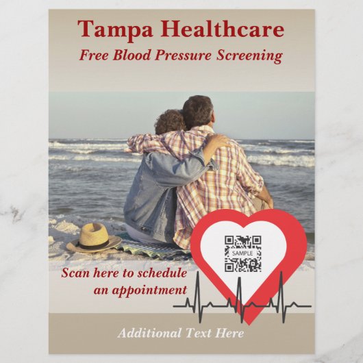 フライヤーテンプレートハートヘルス チラシ (正面)