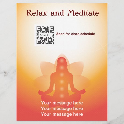 フライヤーテンプレートヨガ チラシ (正面)