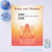 フライヤーテンプレートヨガ チラシ (シングル)