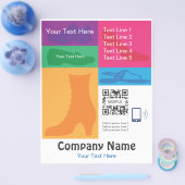 フライヤーテンプレートリテールシューズ チラシ (シングル)