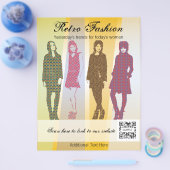 フライヤーテンプレートレトロファッション チラシ (シングル)