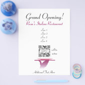 フライヤーテンプレートローザレストライタリアンン チラシ (シングル)