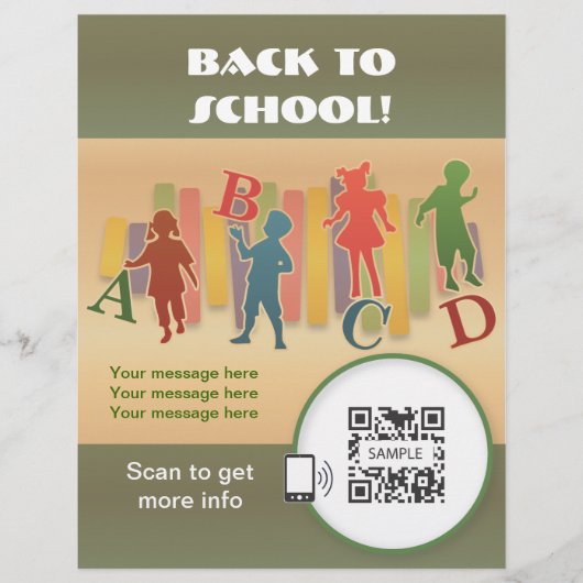 フライヤーテンプレート学校の週 チラシ (正面)