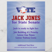 フライヤーテンプレート投票上院 チラシ (裏面)