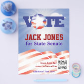 フライヤーテンプレート投票上院 チラシ (シングル)