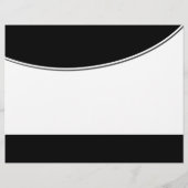 フライヤーテンプレート白黒促進マーケティング チラシ (裏面)