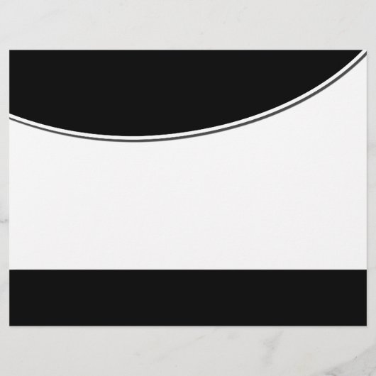 フライヤーテンプレート白黒促進マーケティング チラシ (裏面)