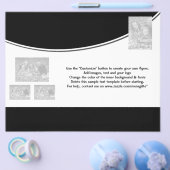 フライヤーテンプレート白黒促進マーケティング チラシ (シングル)