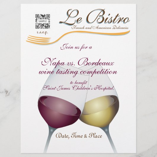 フライヤーテンプレート素晴らしダイニフランスのング チラシ (正面)